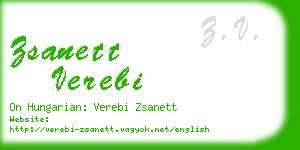 zsanett verebi business card